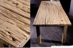 art-7035 שולחן כפרי מעץ עתיק